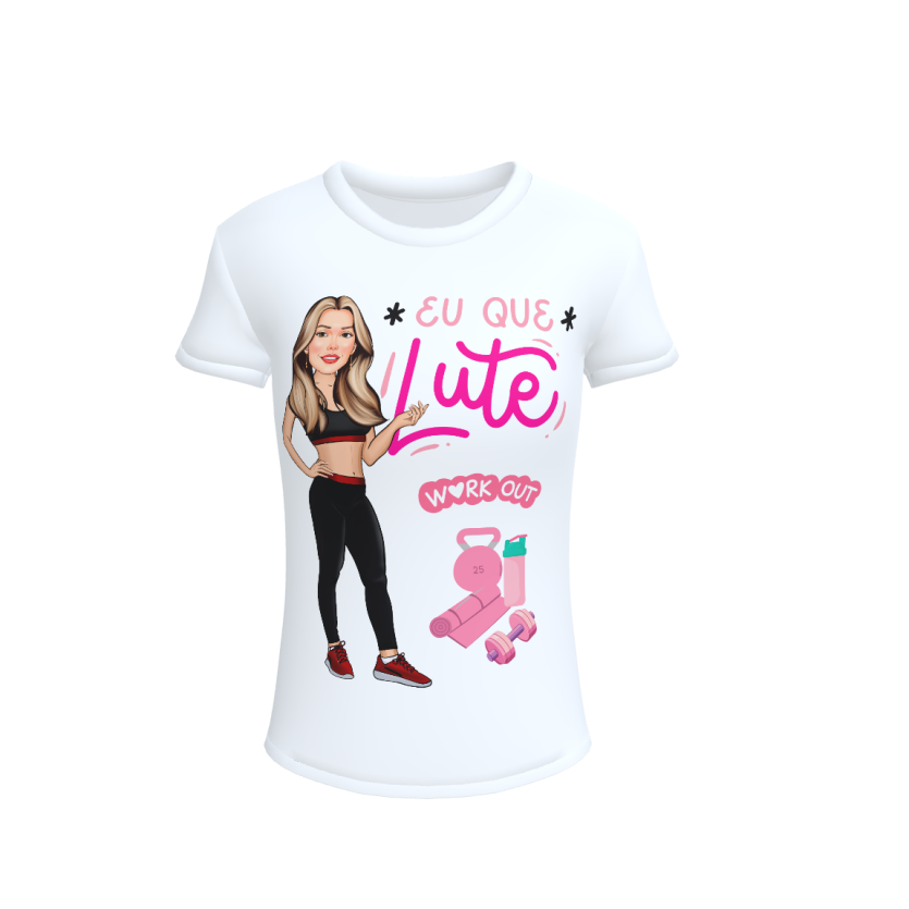 Camisa Babylook com sua Caricatura - Eu Que Lute